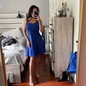 Royal blue cross back dress